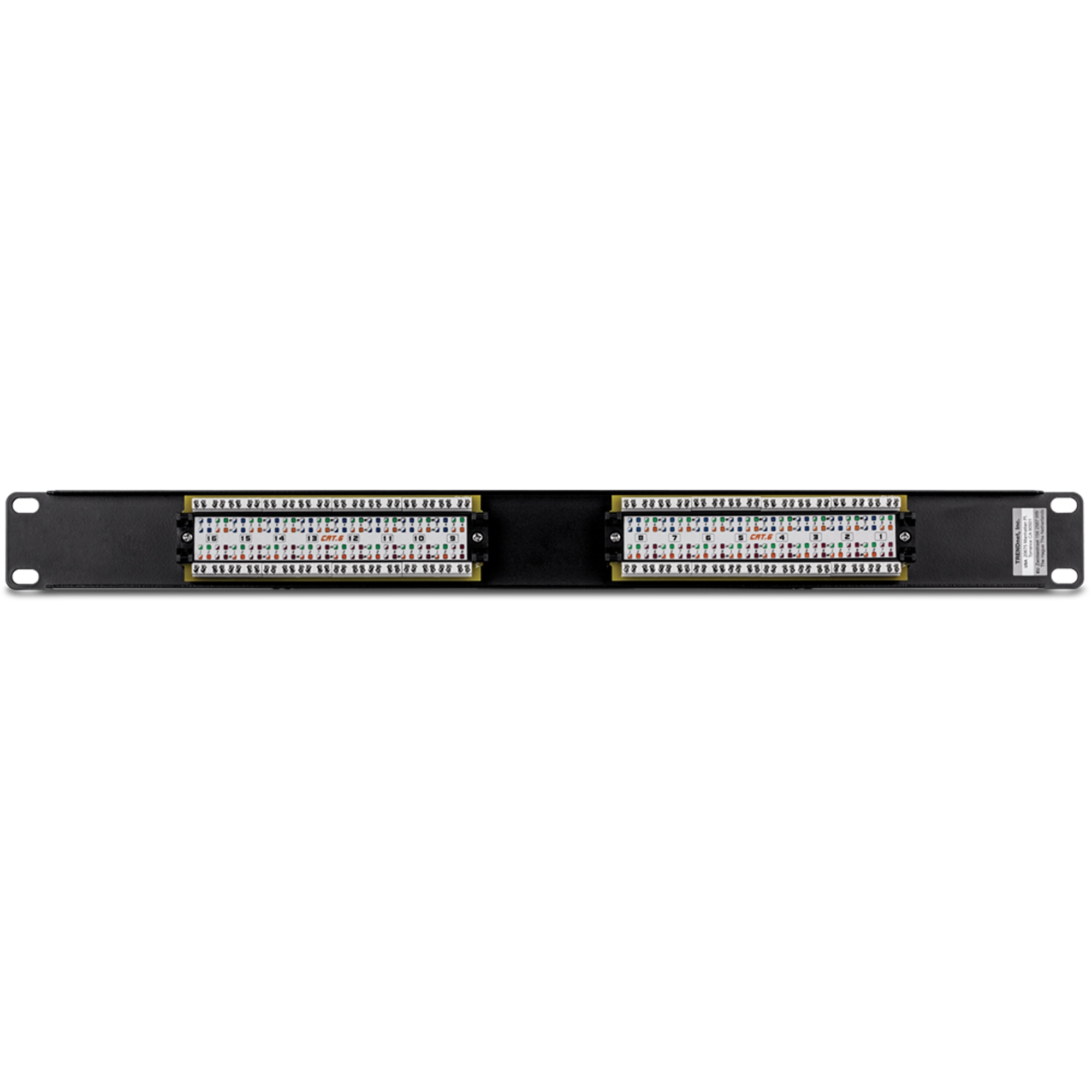 TRENDnet TC-P16C6 Cat6 16-Port Unshielded Patch Panel