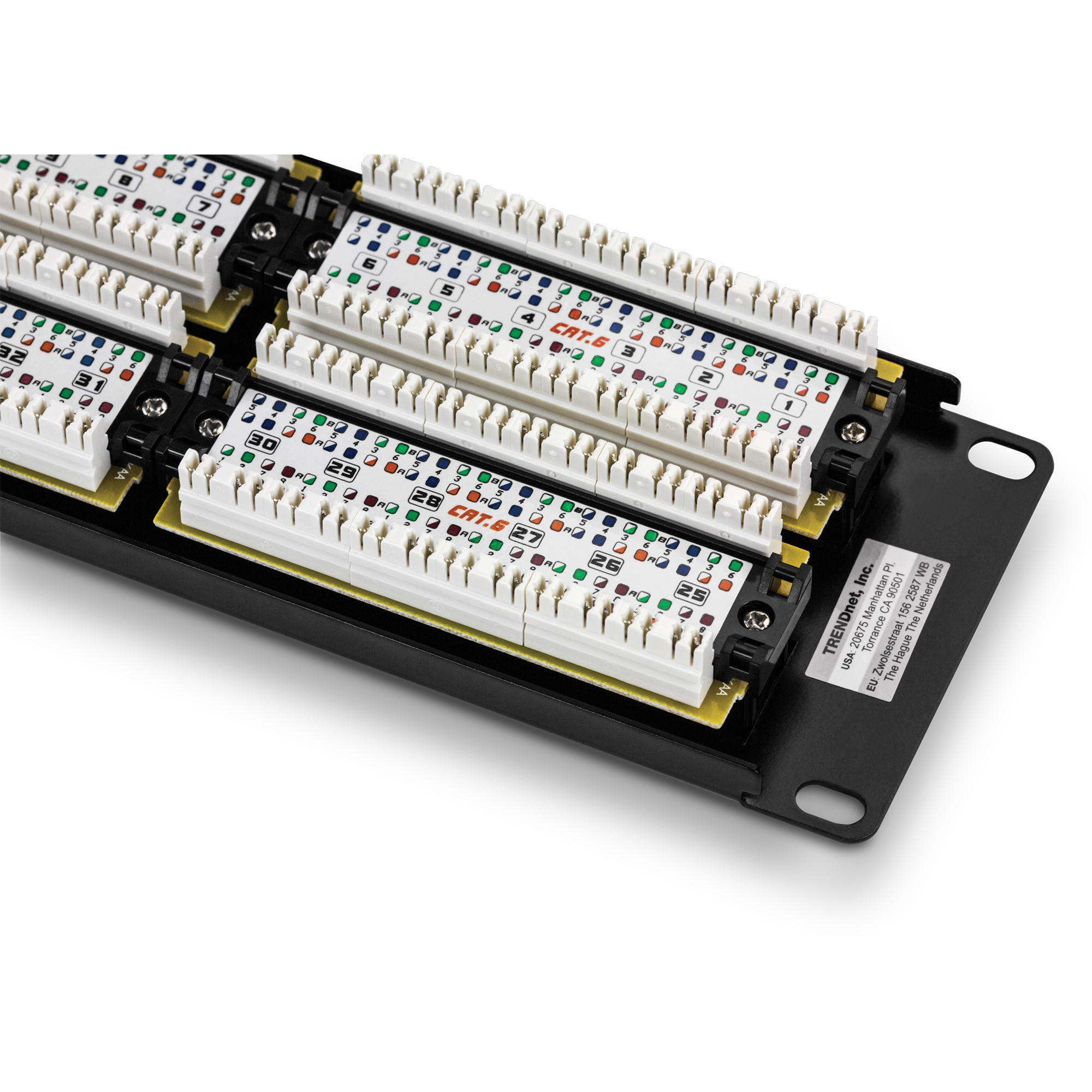 TRENDnet TC-P48C6 Cat6 48-Port Unshielded Patch Panel