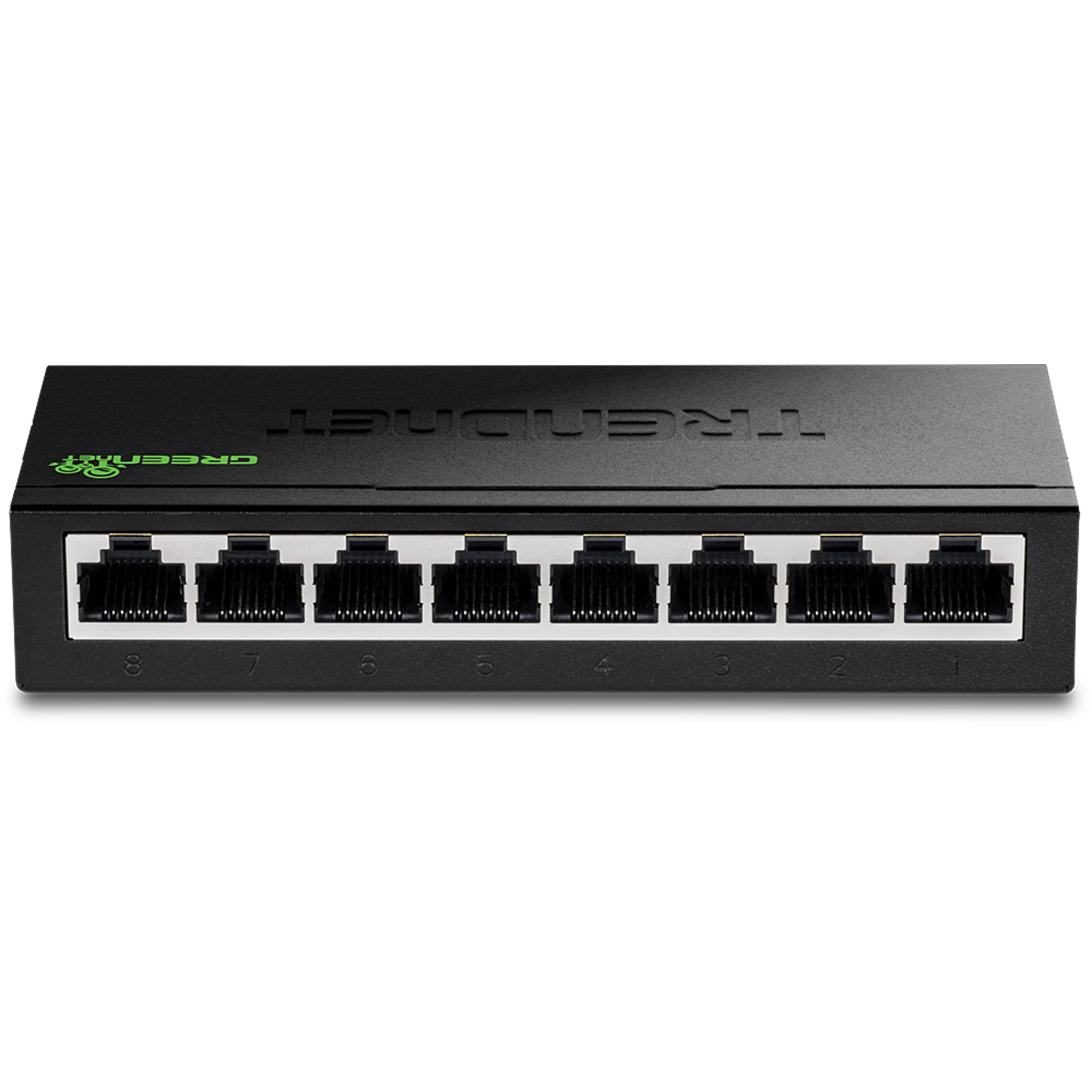 TRENDnet TEG-S80g 8-Port Gigabit GREENnet Mini Switch (Metal)