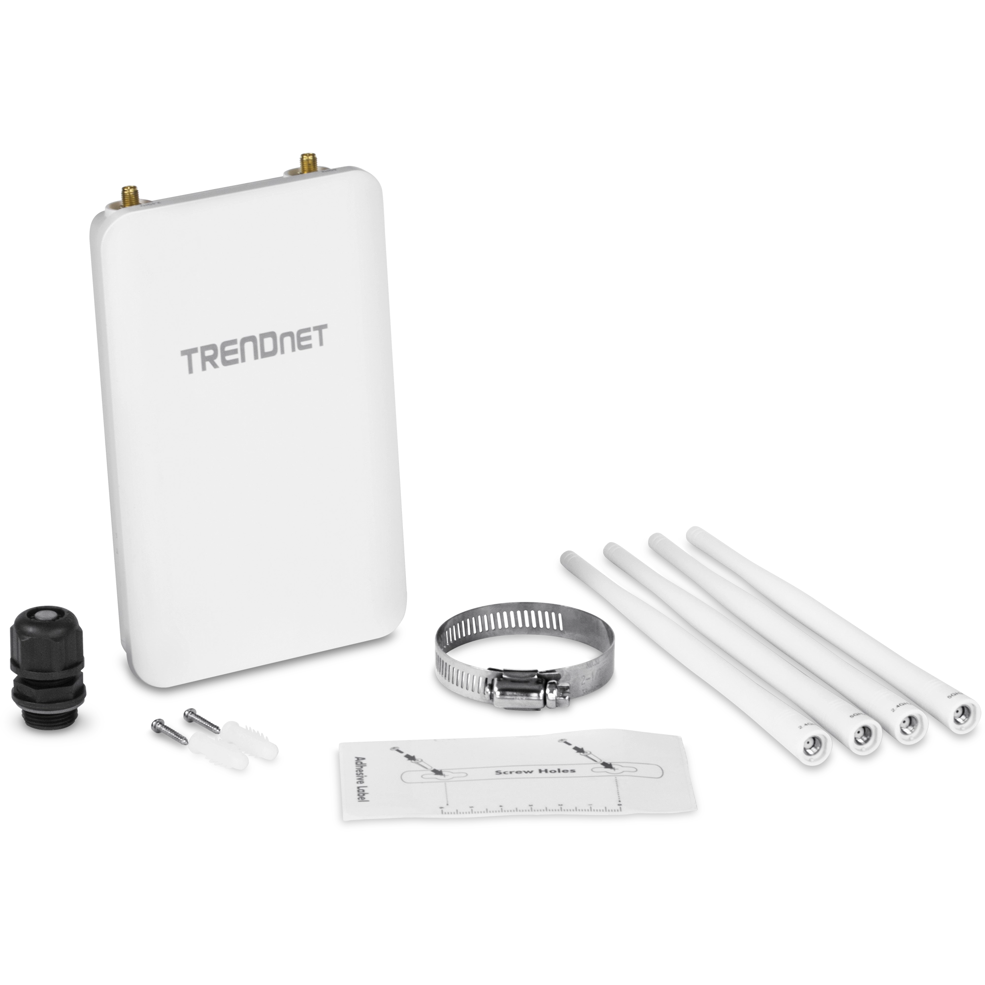 TRENDnet TEW-841APBO (CA) 5dBi Wireless AC1200 Outdoor PoE+ Omni Directional Access Point
