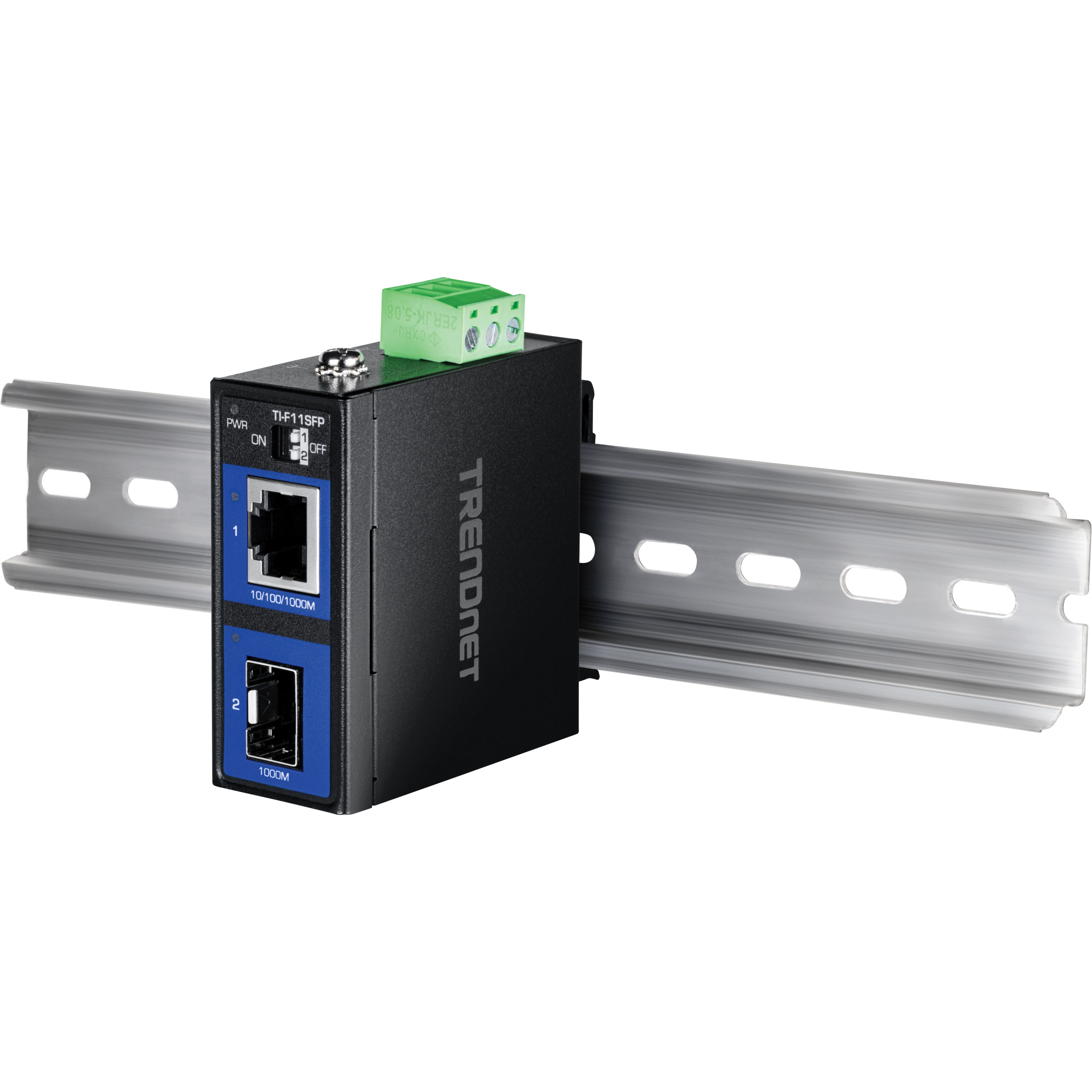 TRENDnet TI-F11SFP Industrial 100/1000Base-T to SFP Media Converter