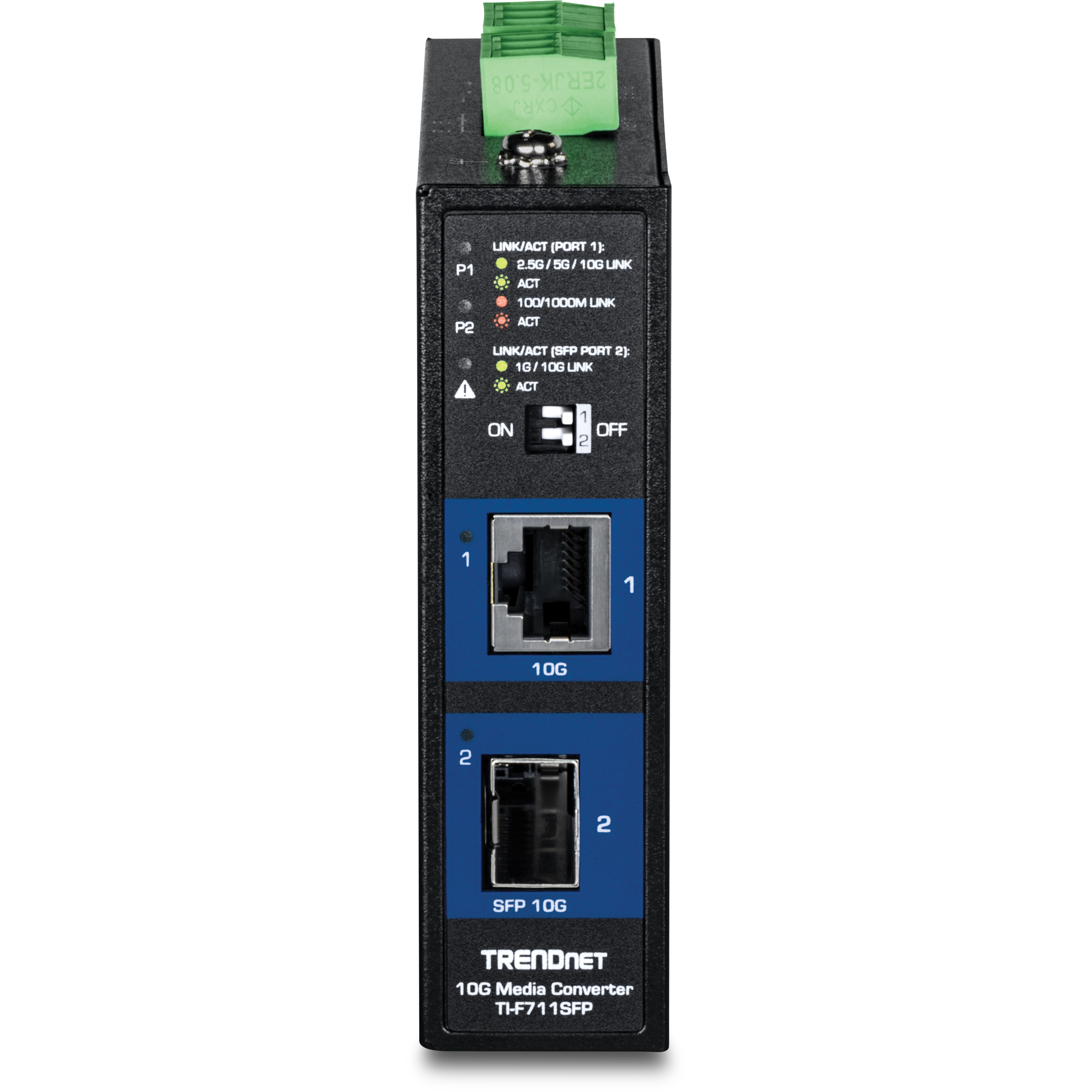 TRENDnet TI-F711SFP Industrial 10G SFP+ Media Converter