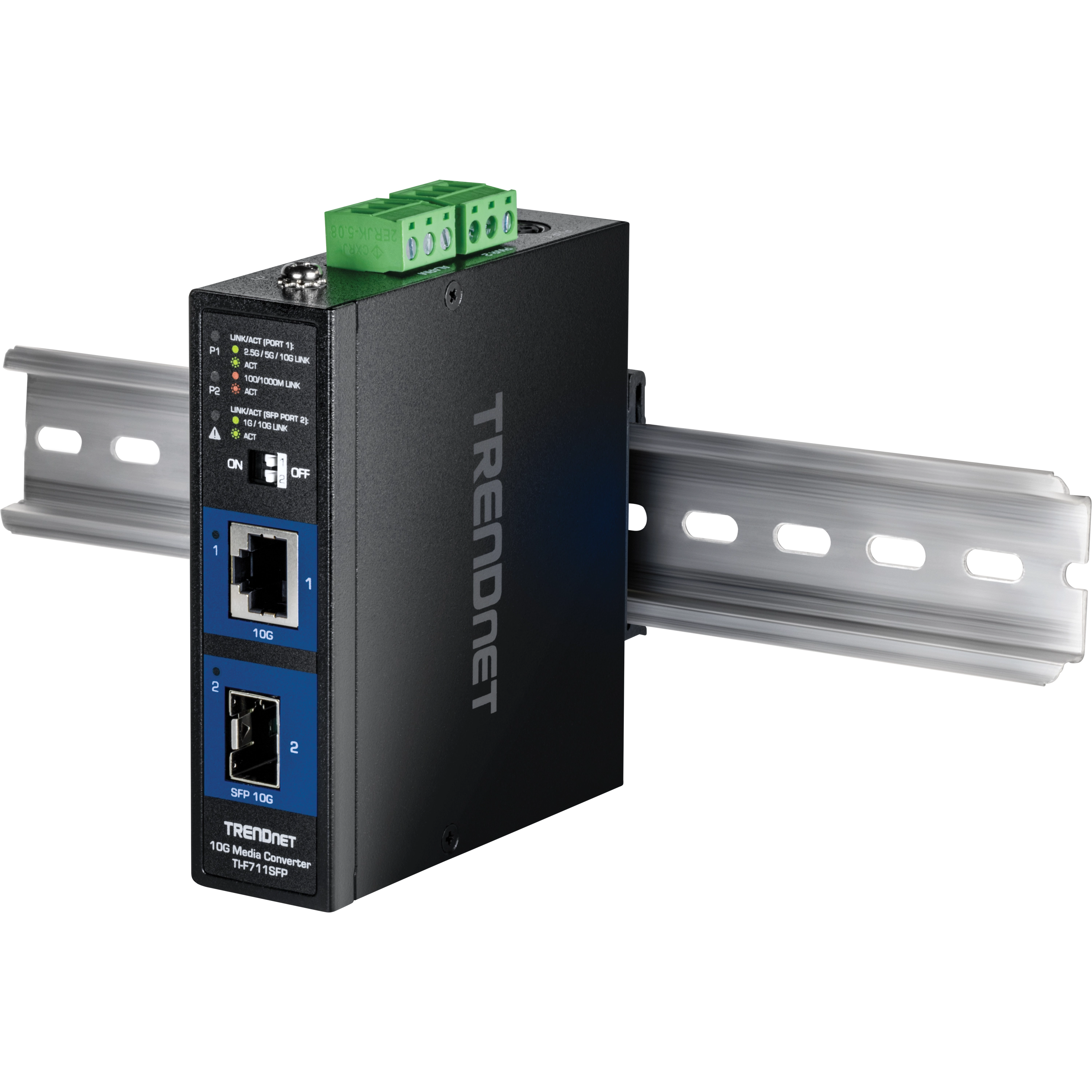 TRENDnet TI-F711SFP Industrial 10G SFP+ Media Converter