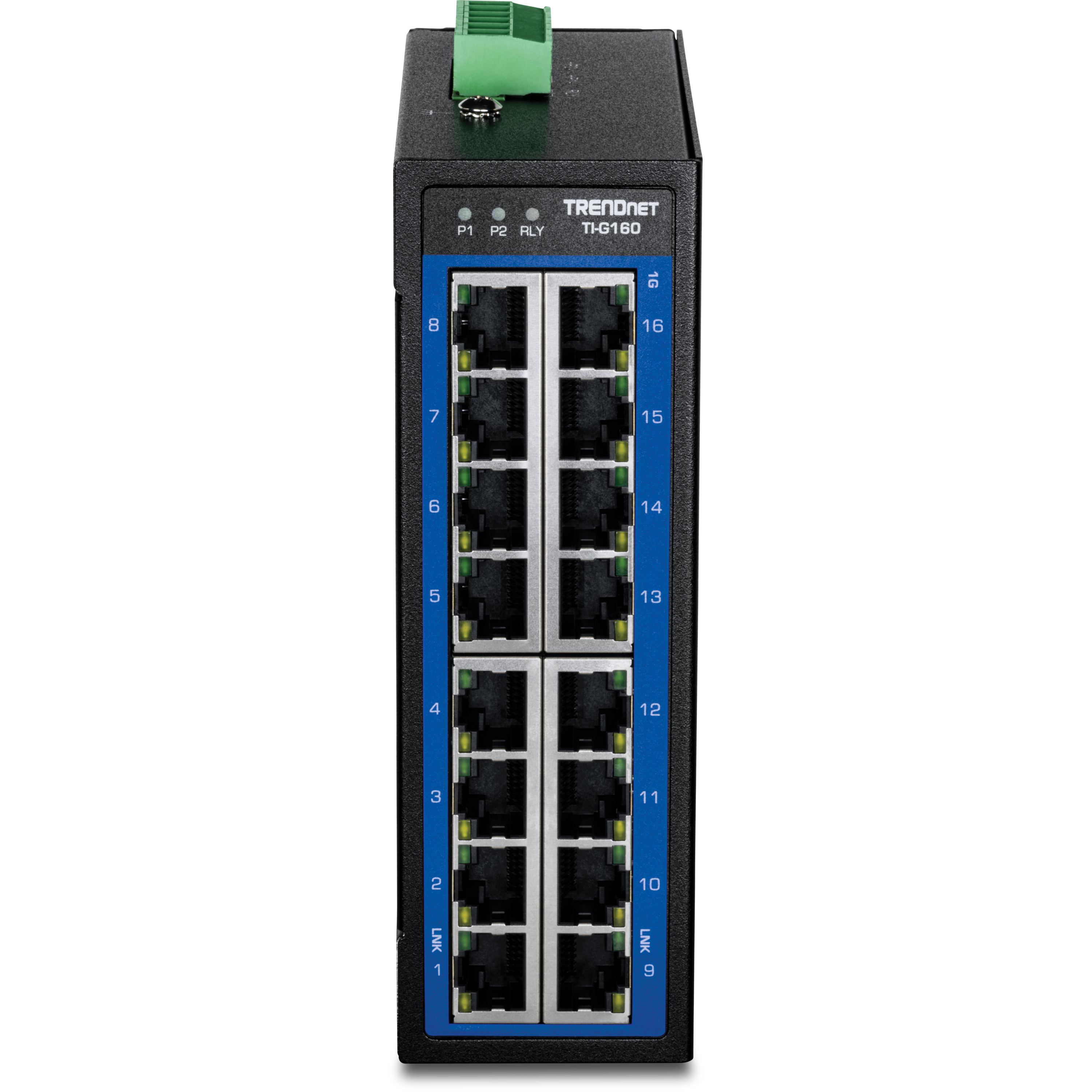 TRENDnet TI-G160 16-Port Industrial Gigabit DIN-Rail Switch