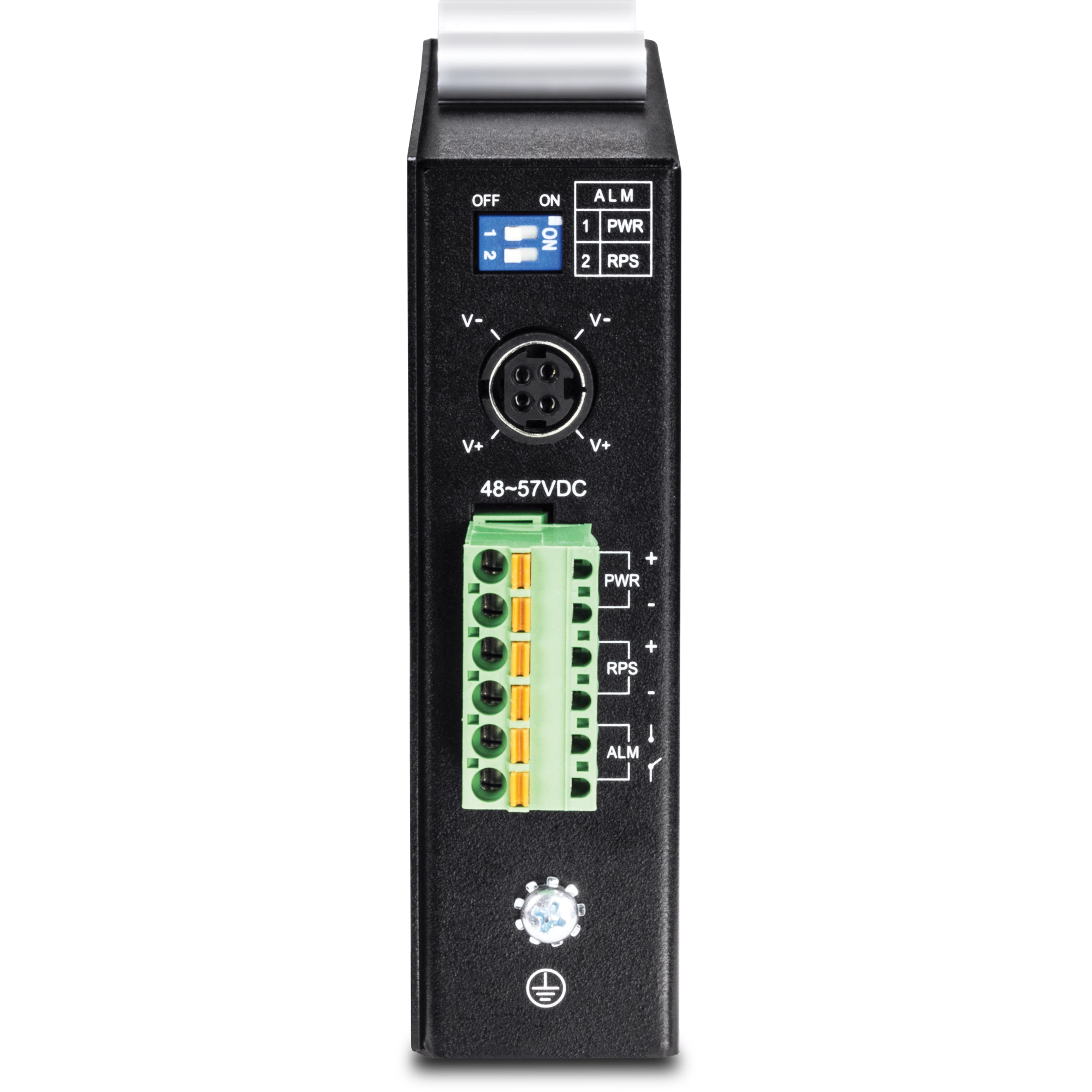TRENDnet TI-PG541i 6-Port Hardened Industrial Gigabit PoE+ Layer 2 Managed DIN-Rail Switch