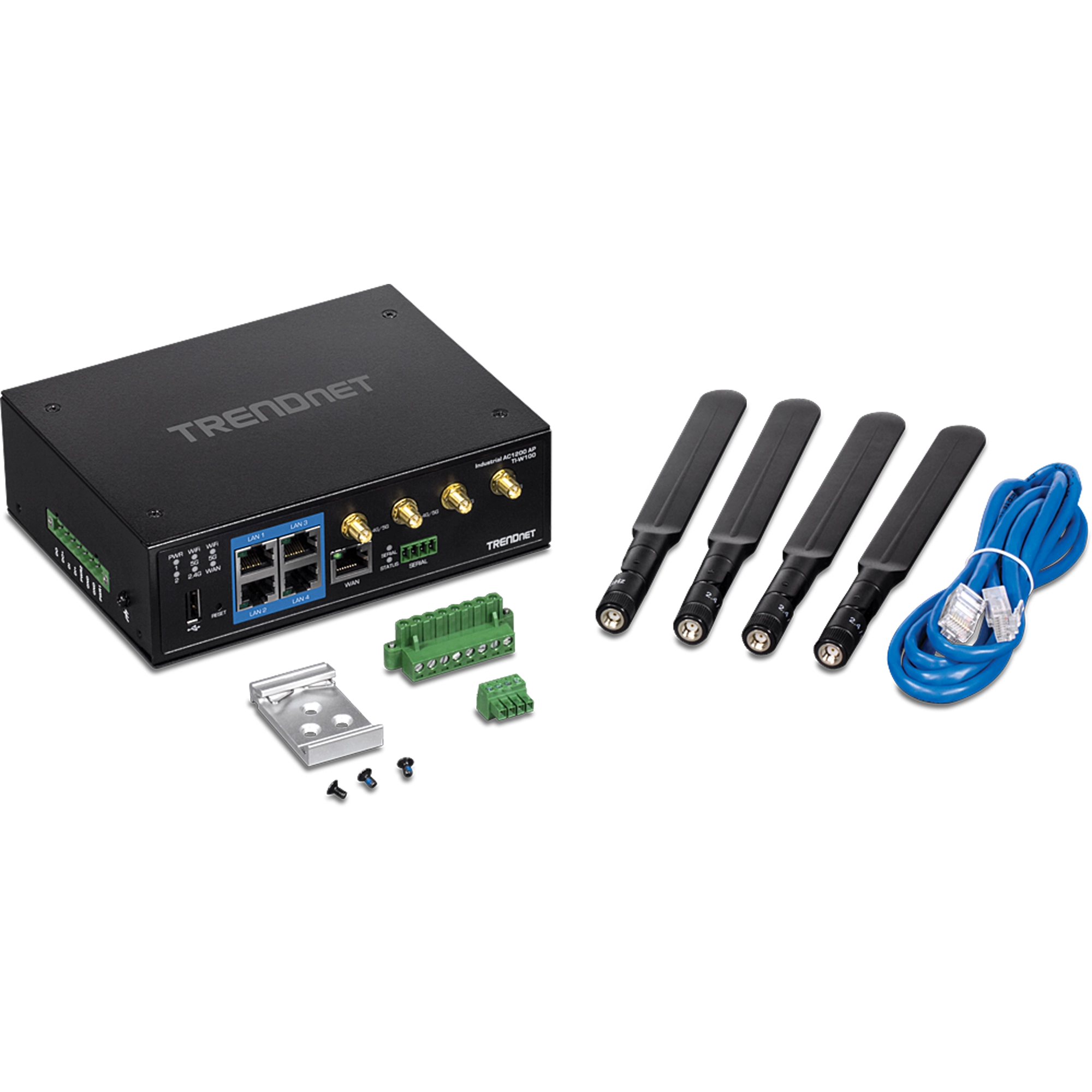 TRENDnet TI-W100 Industrial AC1200 Wireless Gigabit Router