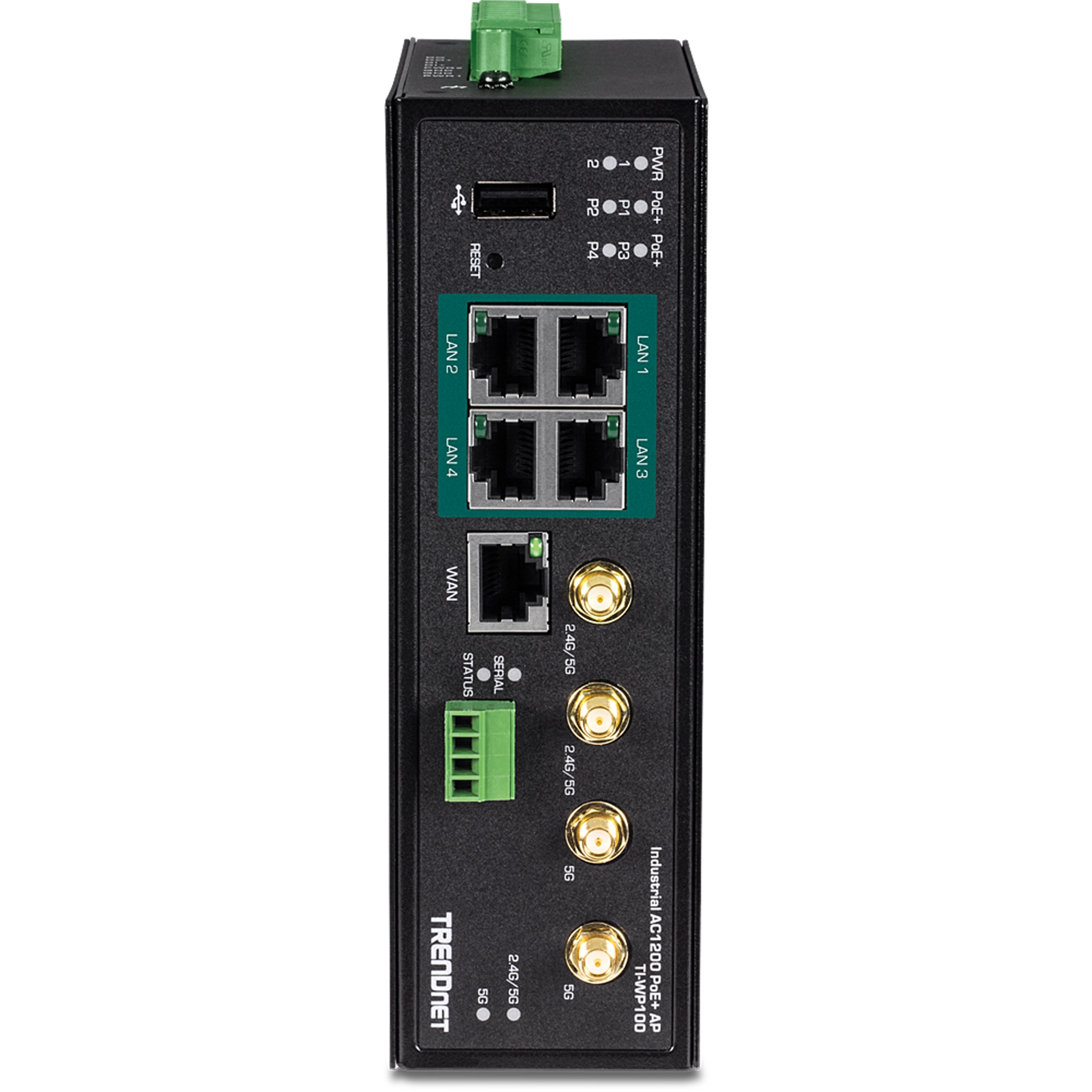 TRENDnet TI-WP100 Industrial AC1200 Wireless Gigabit PoE+ Router