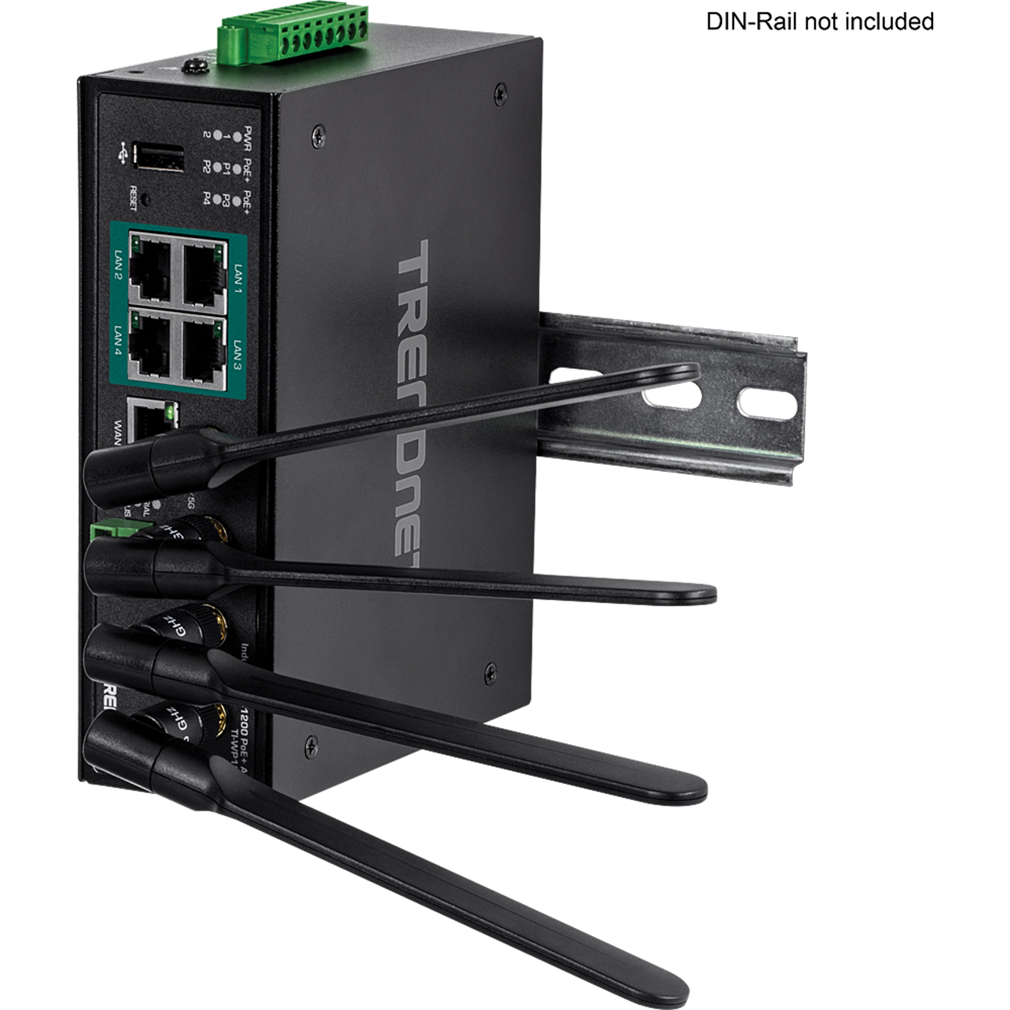 TRENDnet TI-WP100 Industrial AC1200 Wireless Gigabit PoE+ Router
