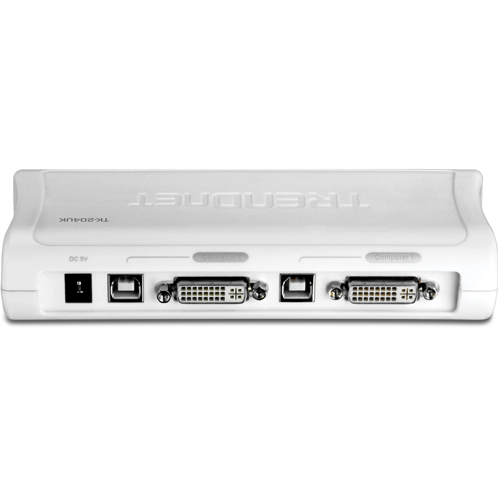 TRENDnet TK-204UK 2-Port DVI/USB KVM Switch Kit w/ Audio (Includes 2x KVM cables)