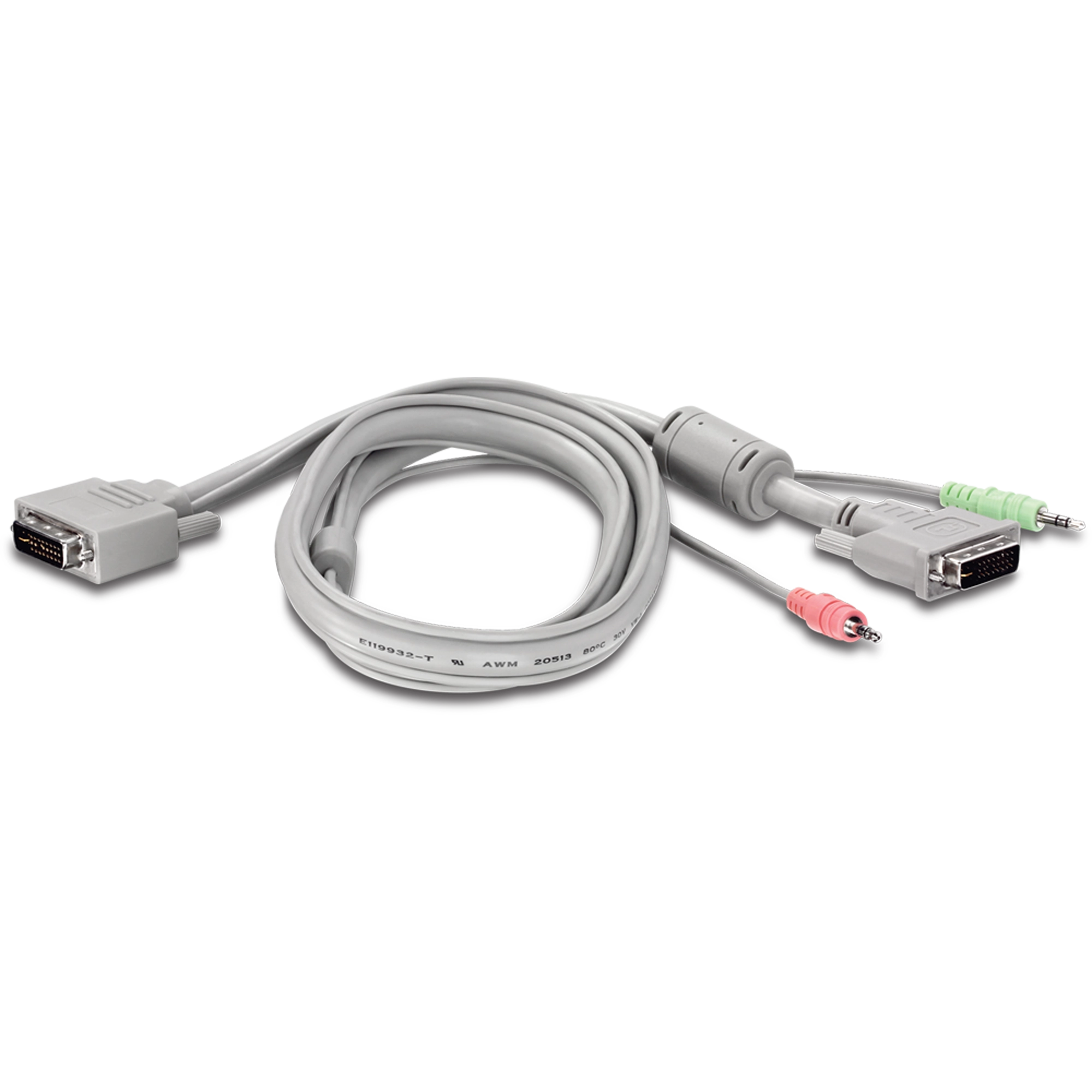 TRENDnet TK-204UK 2-Port DVI/USB KVM Switch Kit w/ Audio (Includes 2x KVM cables)