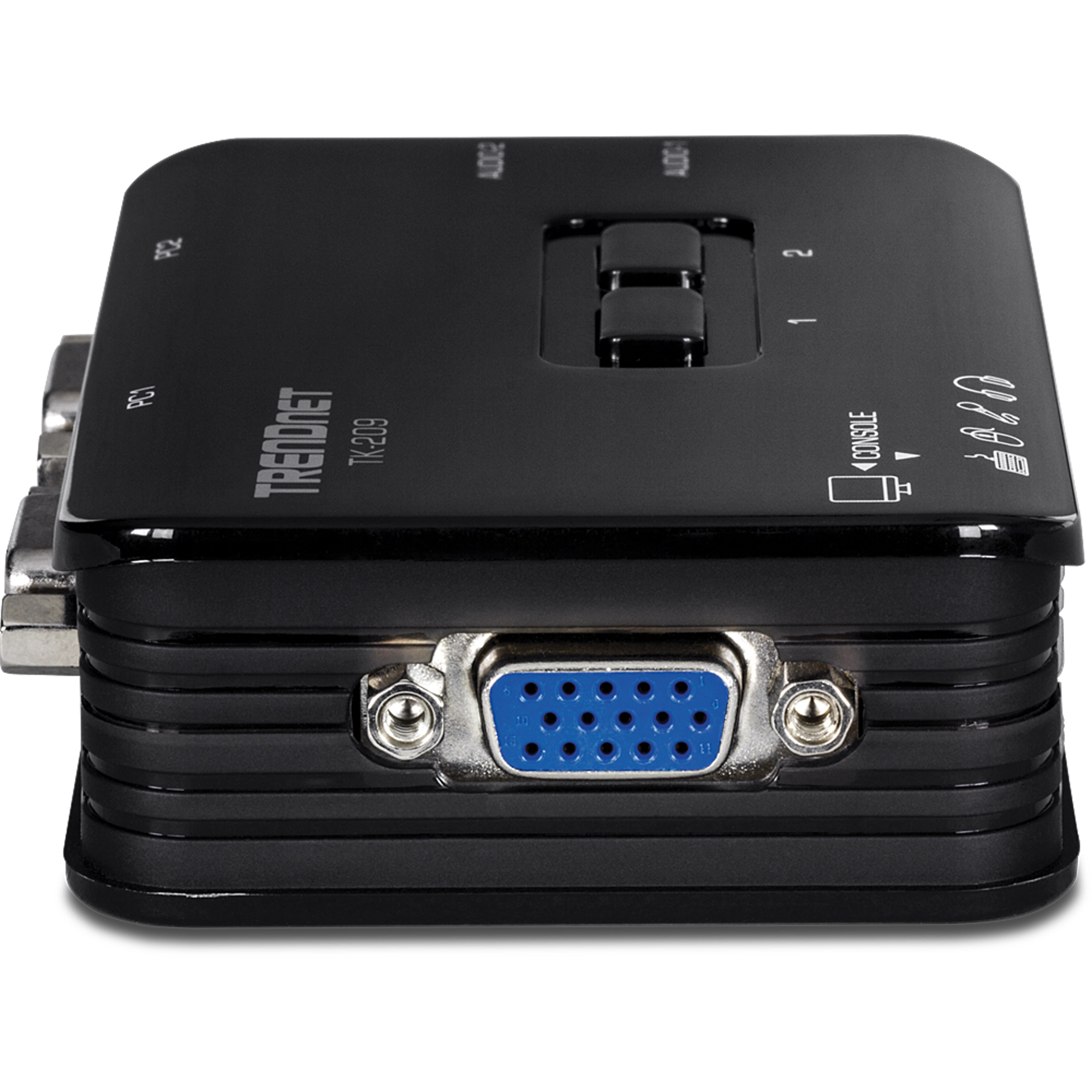 TRENDnet TK-209K 2-Port USB KVM Switch Kit w/Audio (include 2 x KVM Cables)