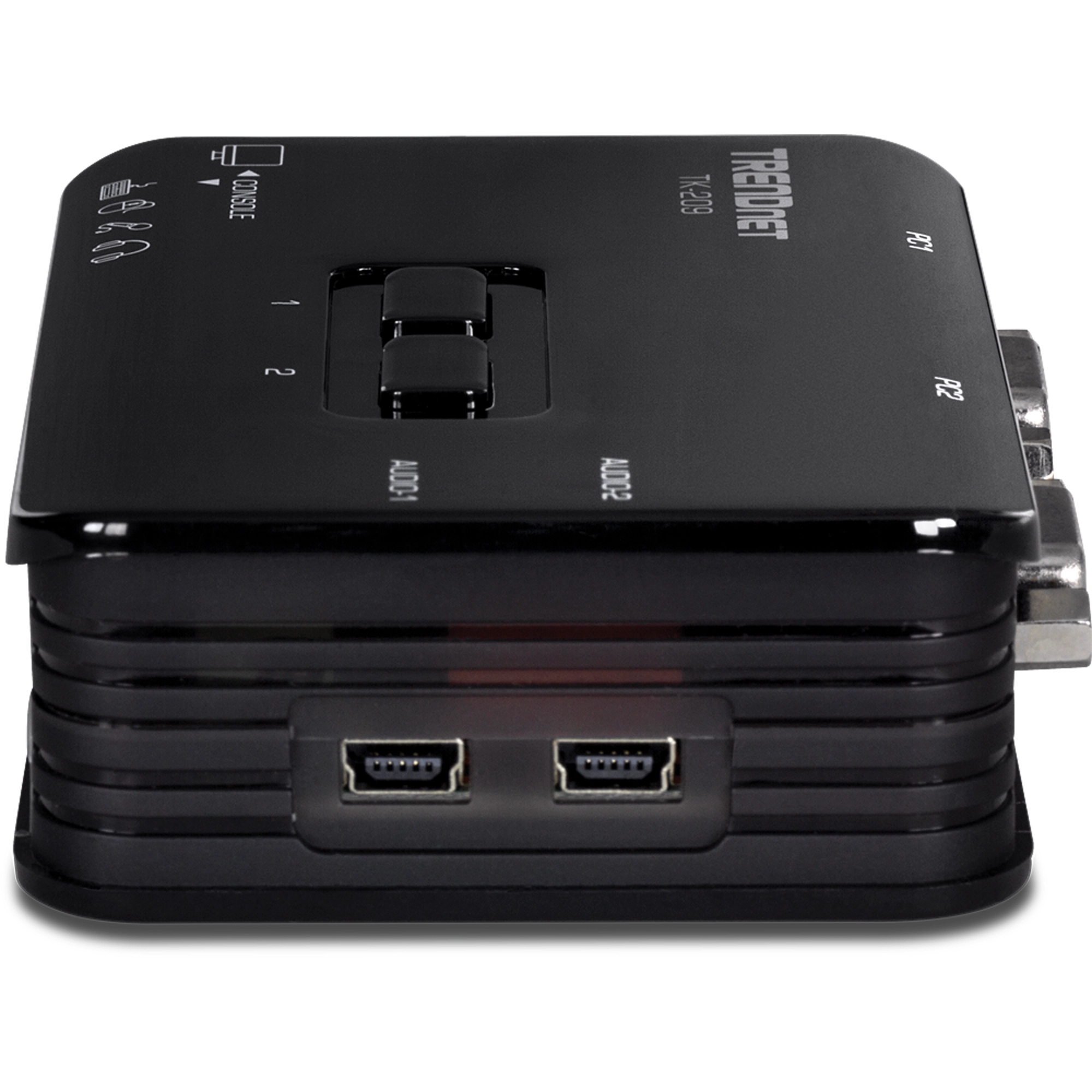 TRENDnet TK-209K 2-Port USB KVM Switch Kit w/Audio (include 2 x KVM Cables)