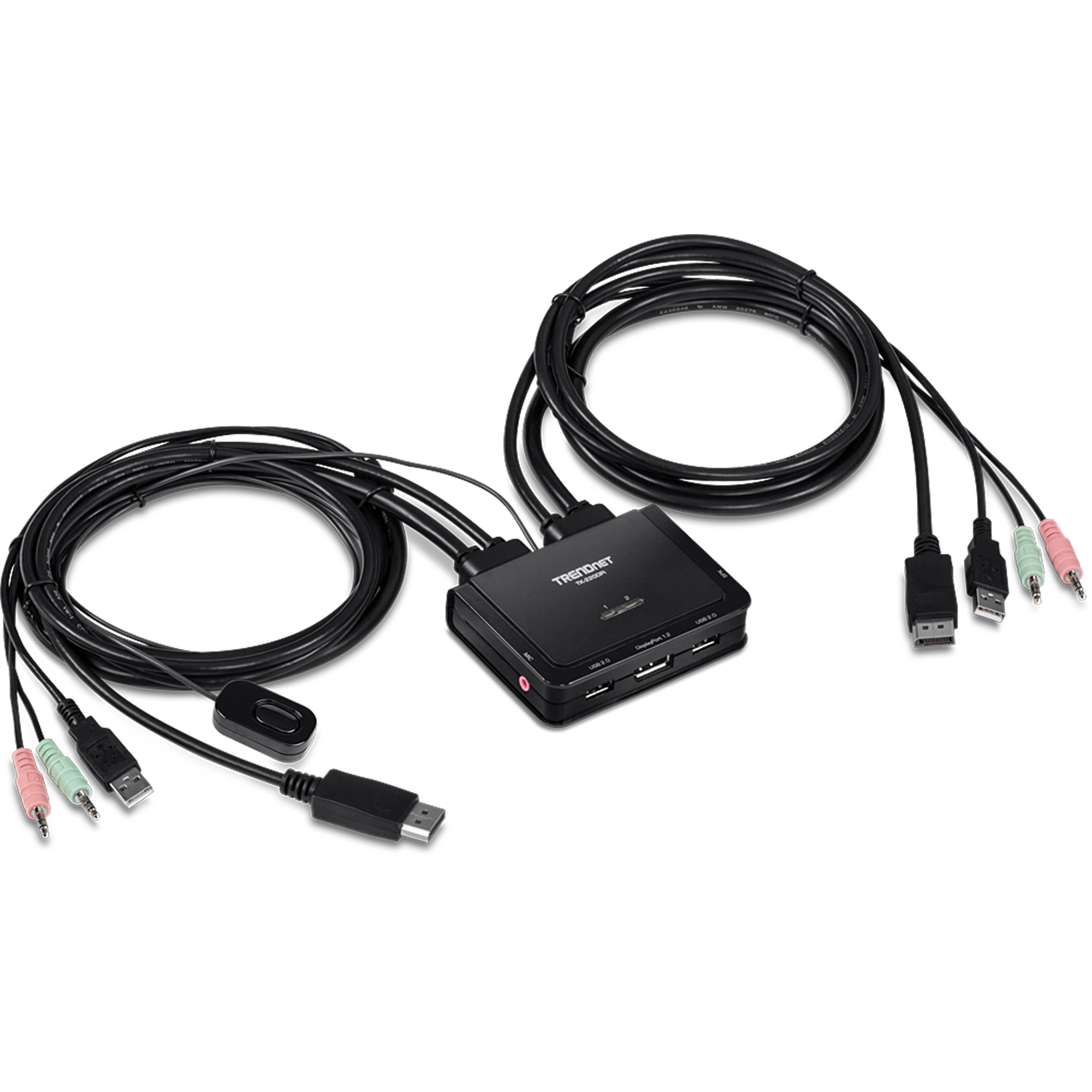 TRENDnet TK-220DPi 2-Port 4K DisplayPort KVM Switch