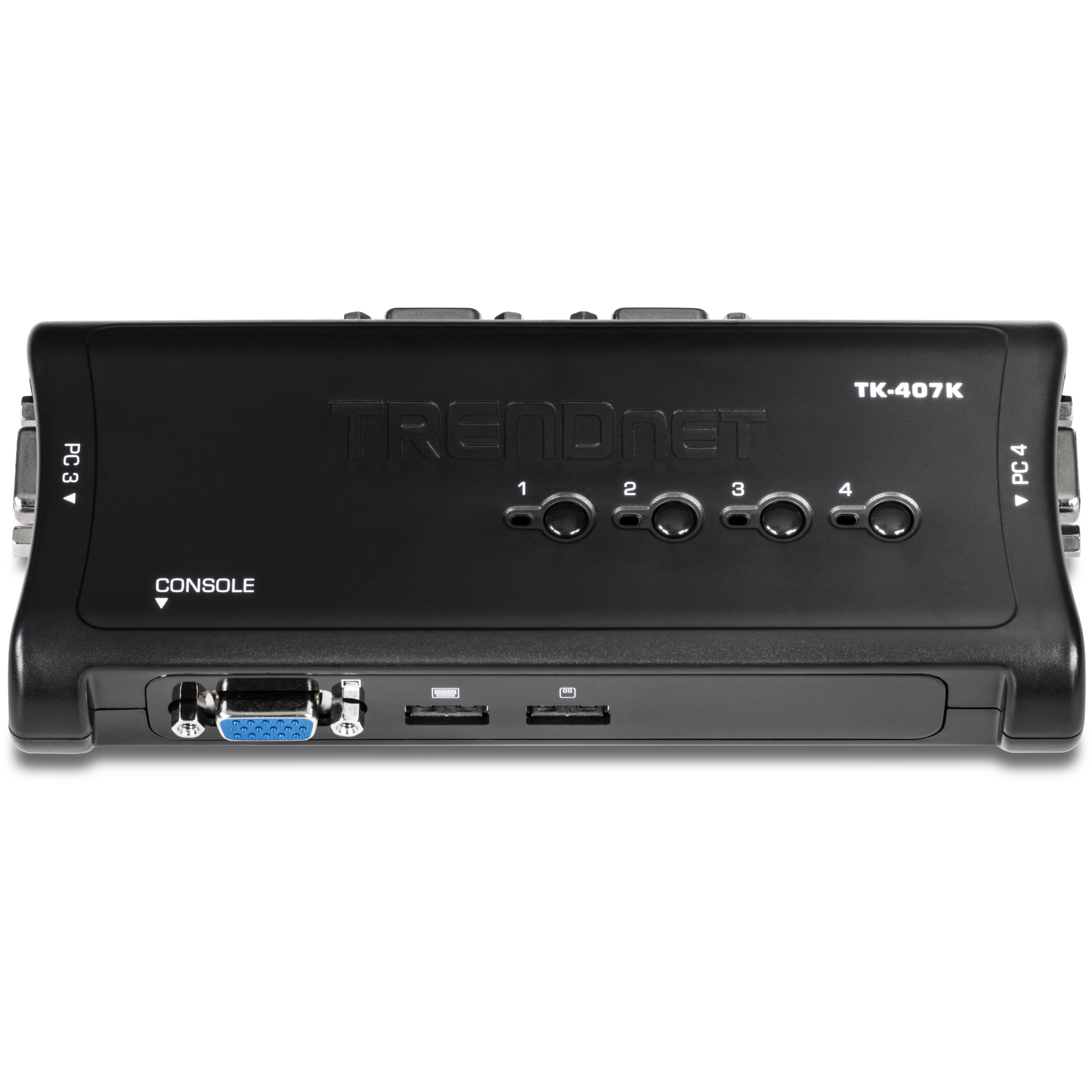 TRENDnet TK-407K 4-Port USB KVM Switch Kit (Include 4 x KVM Cables)