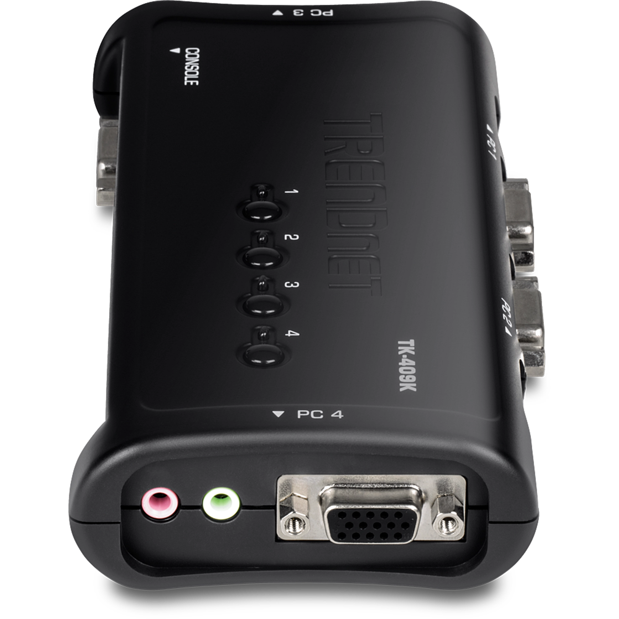 TRENDnet TK-409K 4-Port USB KVM Switch Kit w/Audio (Include 4 x KVM Cables)