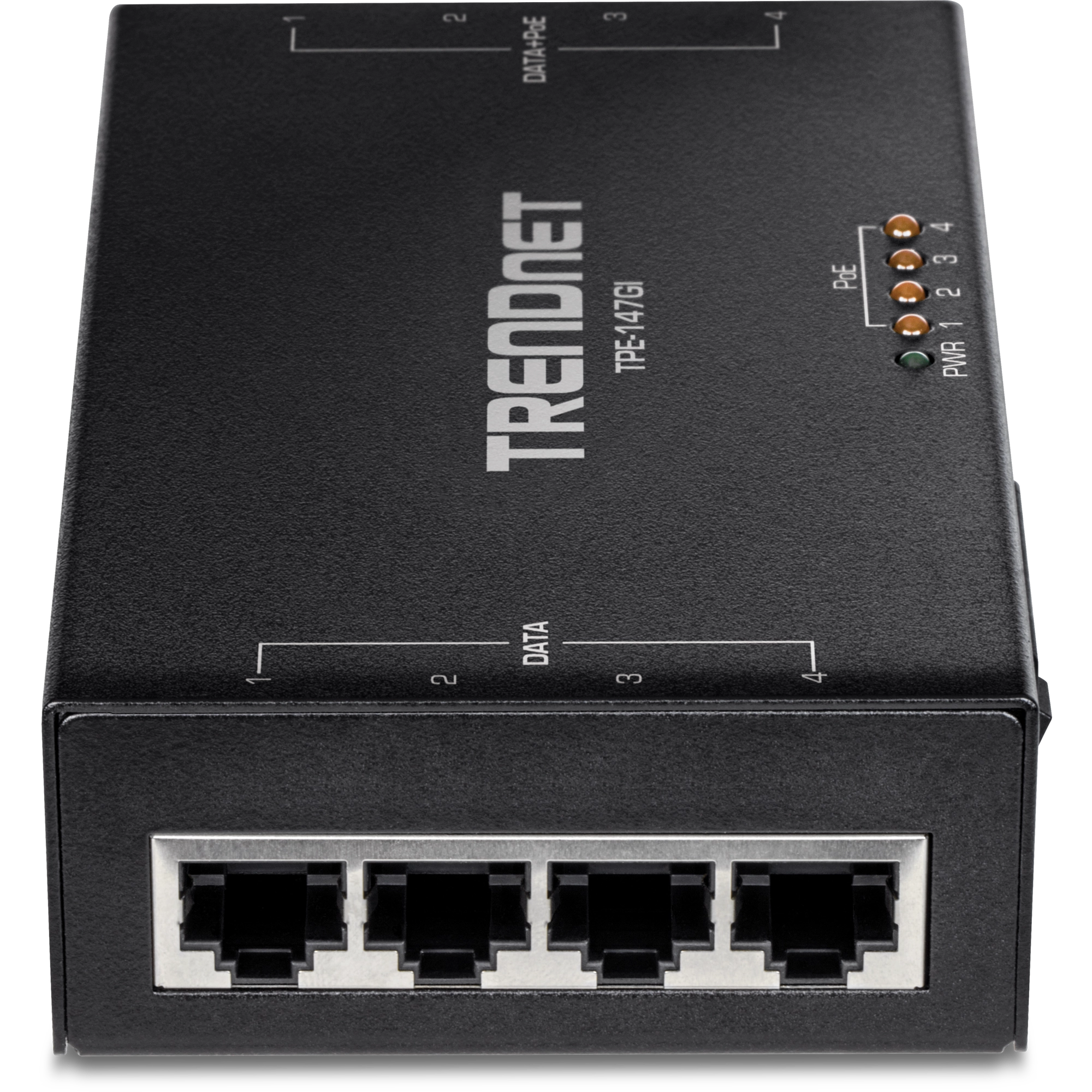 TRENDnet TPE-147GI 65W 4-Port Gigabit PoE+ Injector