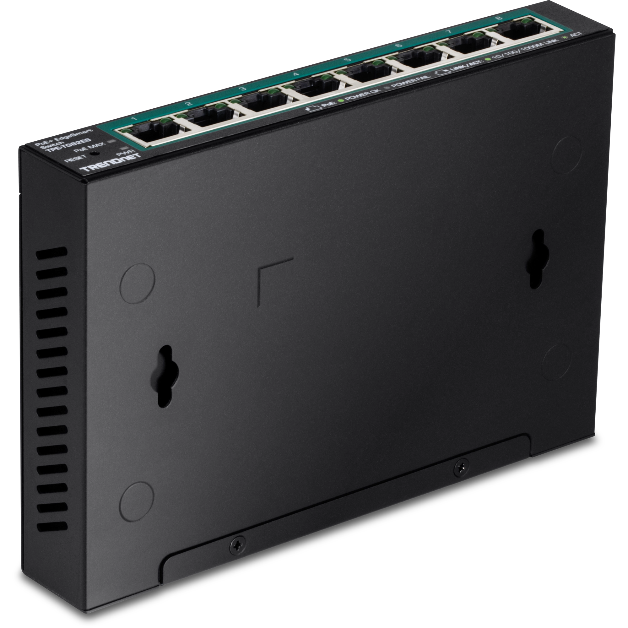 TRENDnet TPE-TG82ES 8-Port Gigabit EdgeSmart PoE+ Switch (61W)