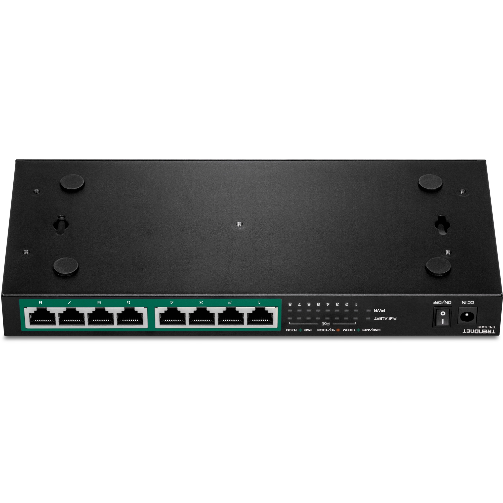TRENDnet TPE-TG83 8-Port Gigabit PoE+ Switch (65W)