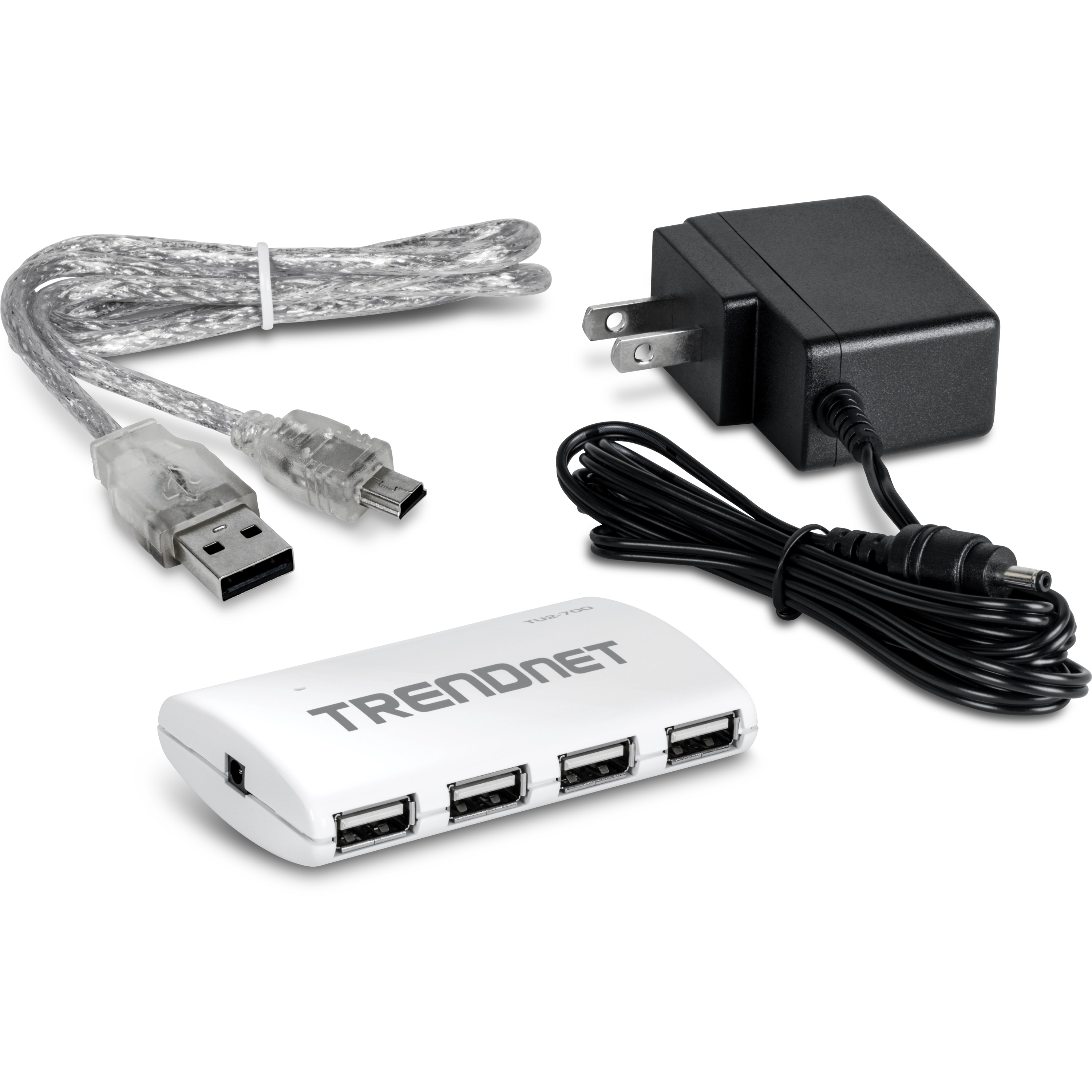 TRENDnet TU2-700 High Speed USB 2.0 7-Port Hub /w Power adapter