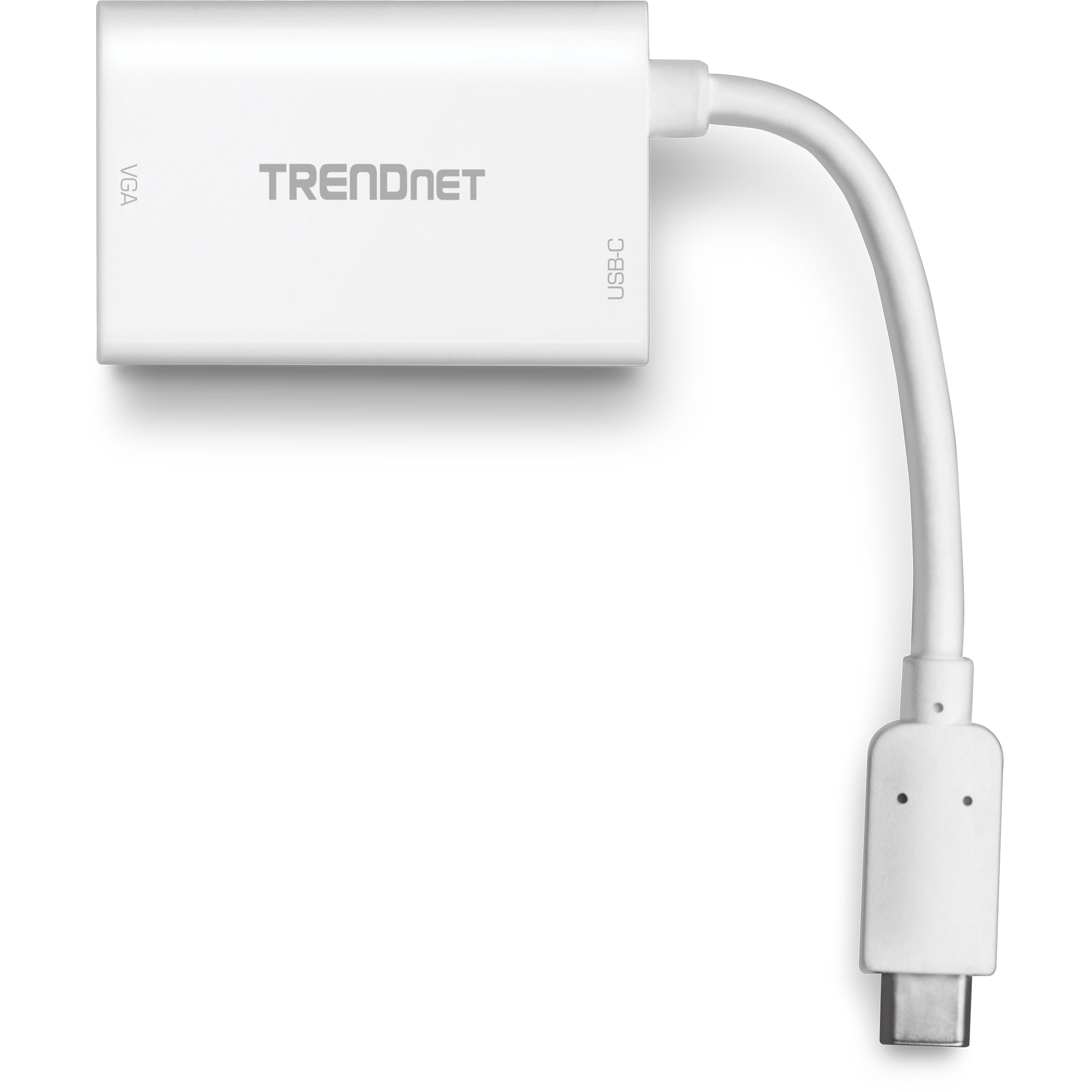 TRENDnet TUC-VGA2 USB-C to VGA HDTV Adapter with PD supPort