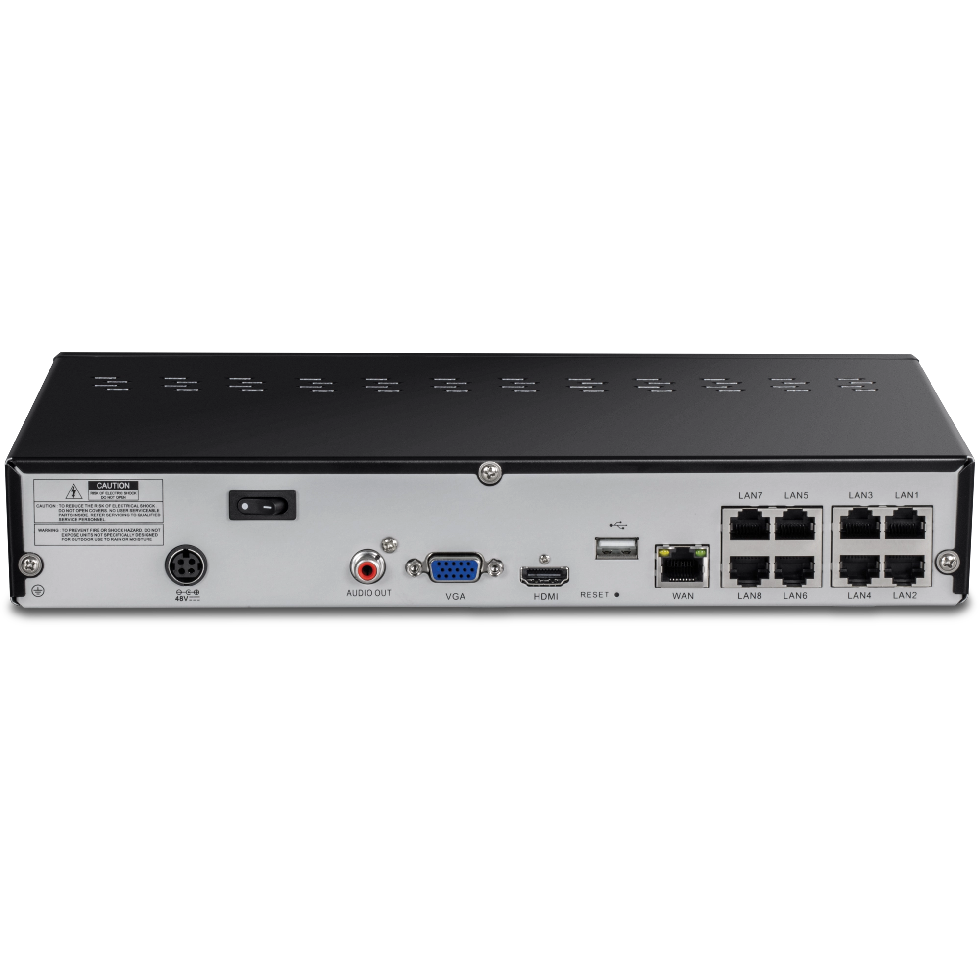 TRENDnet TV-NVR1508 8 Channel 4K UHD PoE+ NVR