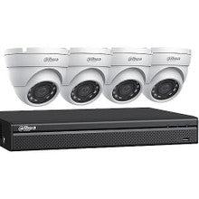 Dahua C542E42B 2MP HDCVI Security System - 4 x 2MP HDCVI IR Turret Cameras and 1 xPentabrid HDCVI DVR with Analytics