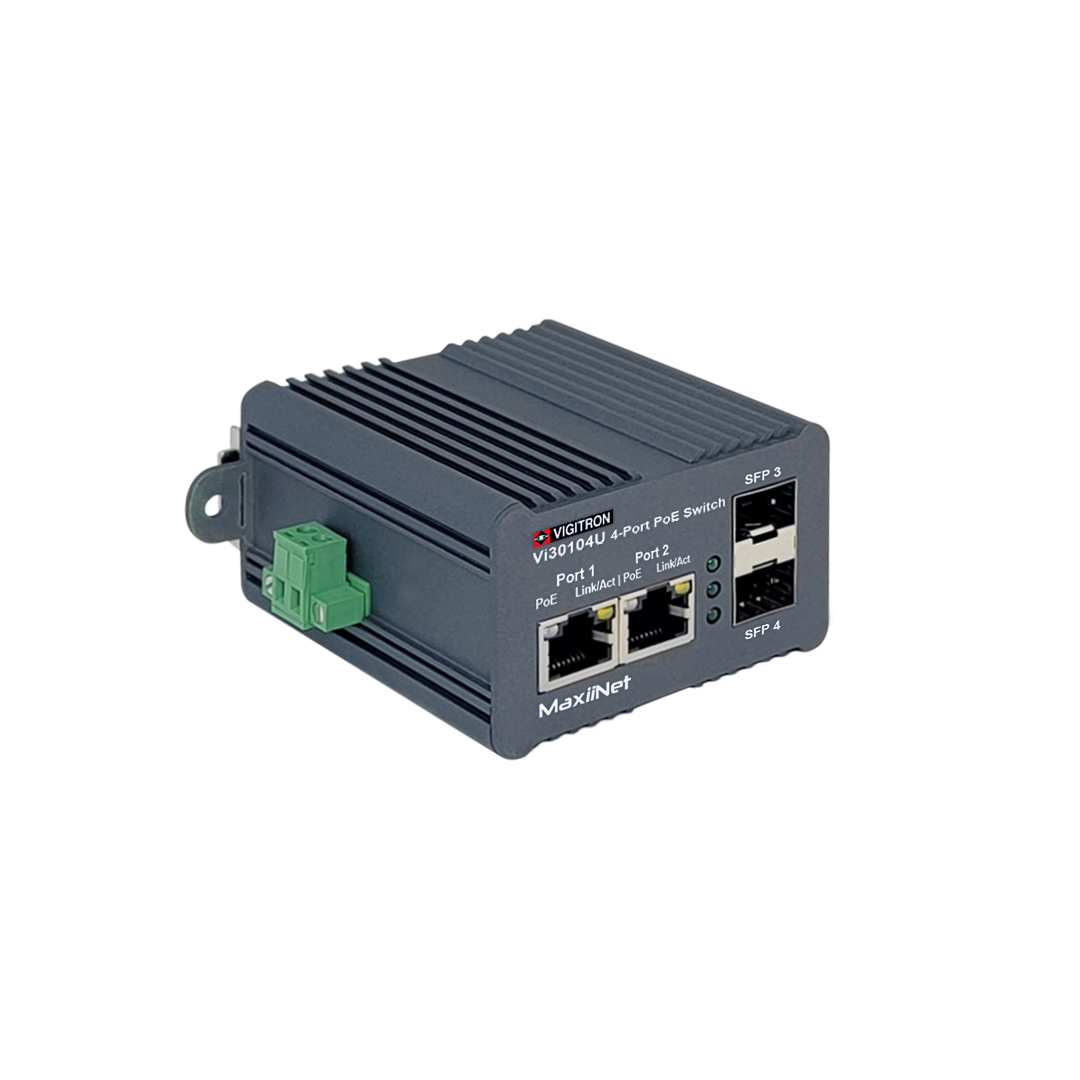 Vigitron Vi30104U 4-Port Layer 2, 1G PoE Switch