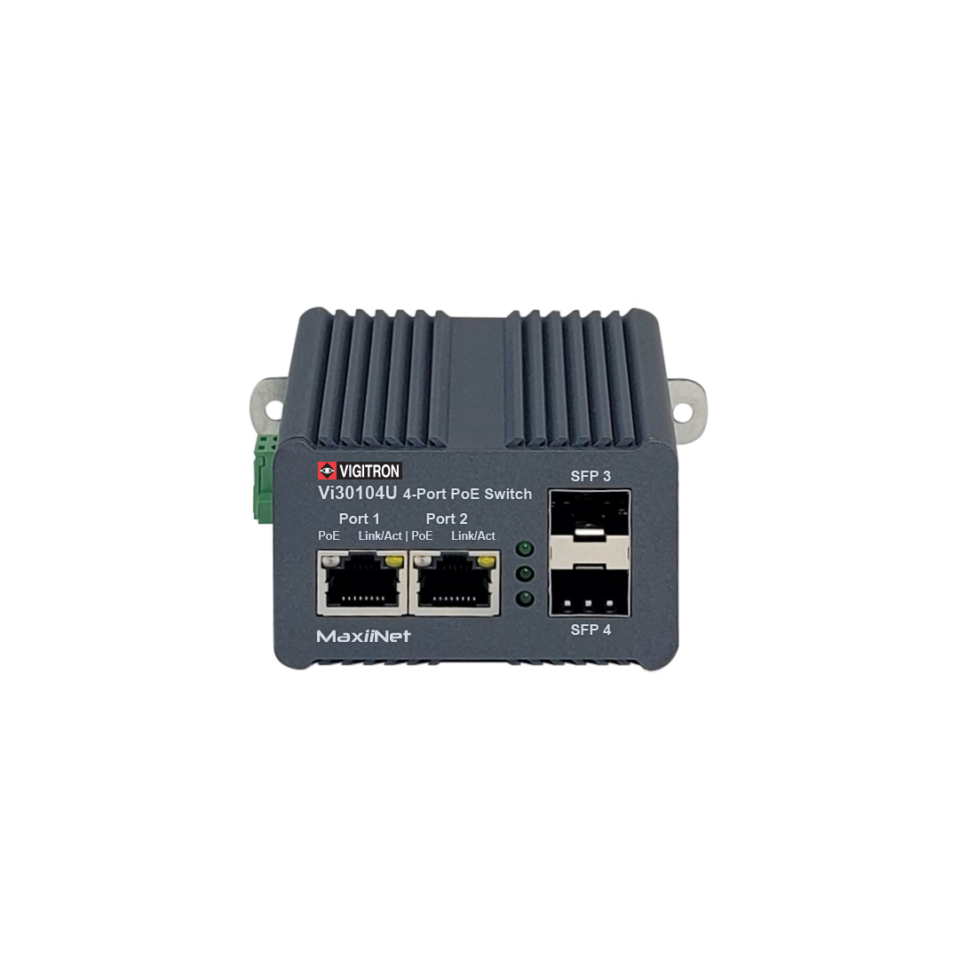 Vigitron Vi30104U 4-Port Layer 2, 1G PoE Switch