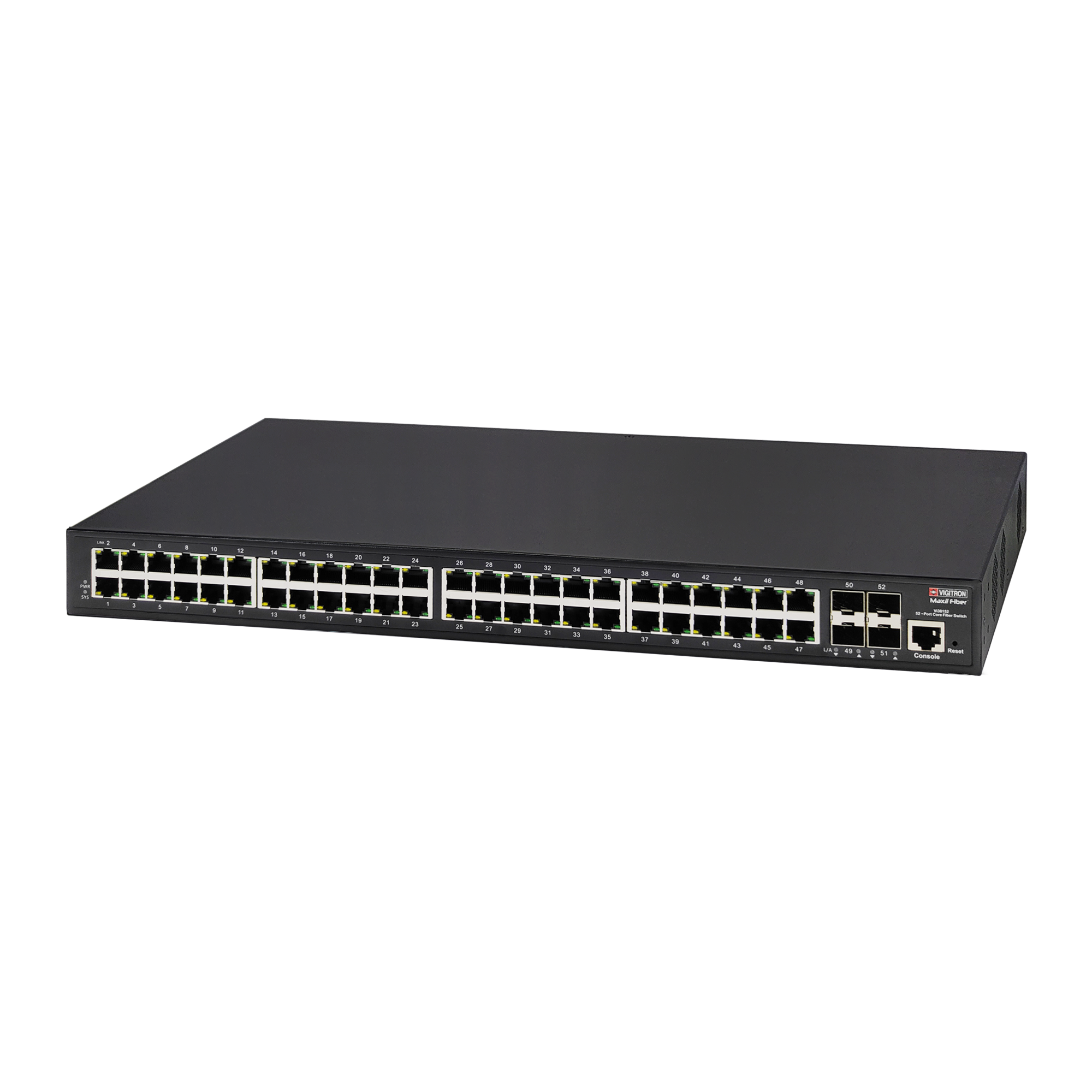 Vigitron Vi30152 52 -Port MaxiiNet™ L2+/L3 Network Switch 48 X1G UTP ports, 4 X 1G/2.5G/10G fiber uplink ports