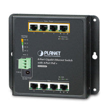 Planet WGS-804HP Industrial 8-port PoE 4-port PoE+ Wall Mounted Switch