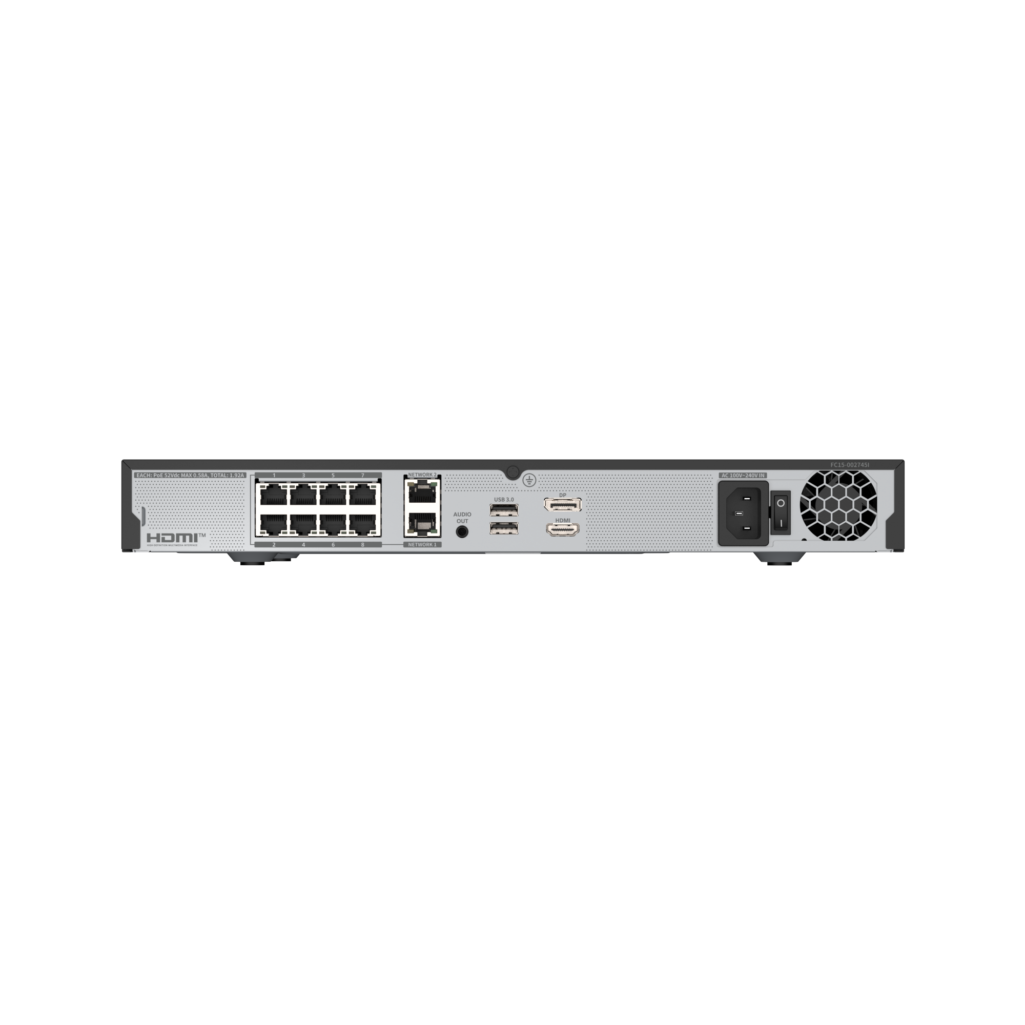 Hanwha WRN-816S Wisenet WAVE PoE+ NVR