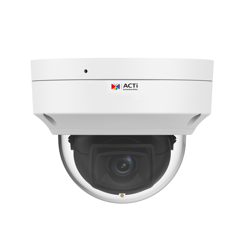 ACTi Z724 4MP Deep Learning AI ColorGuard f2.8mm Outdoor Fixed Dome with White LED 40m