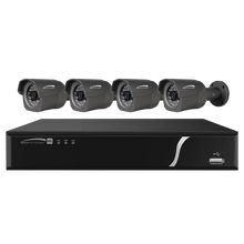 Speco Technologies ZIPL4B1 4 CH Plug-and-Play NVR 1TB w/ 4 Outdoor IR Bullet 2.8mm lens