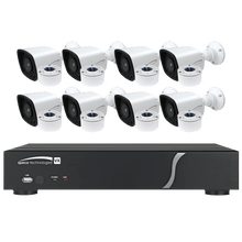 Speco Technologies ZIPT88B2 8CH HD-TVI DVR, 1080p, 120fps, 2TB w/ 8 Outdoor IR Bullet Cameras 2.8mm lens, White