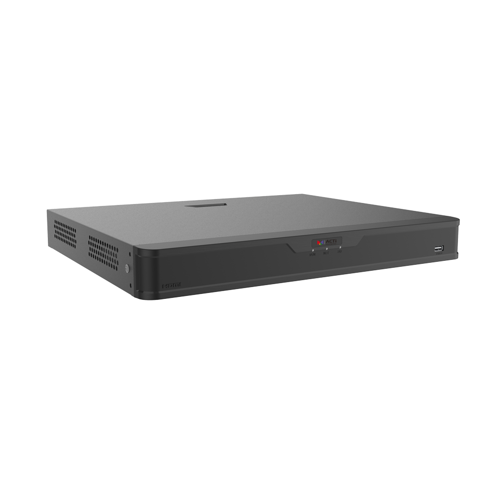 ACTi ZNR-222P Deep Learning AI 16-Channel Rackmount Standalone NVR with 16-port PoE Connectors