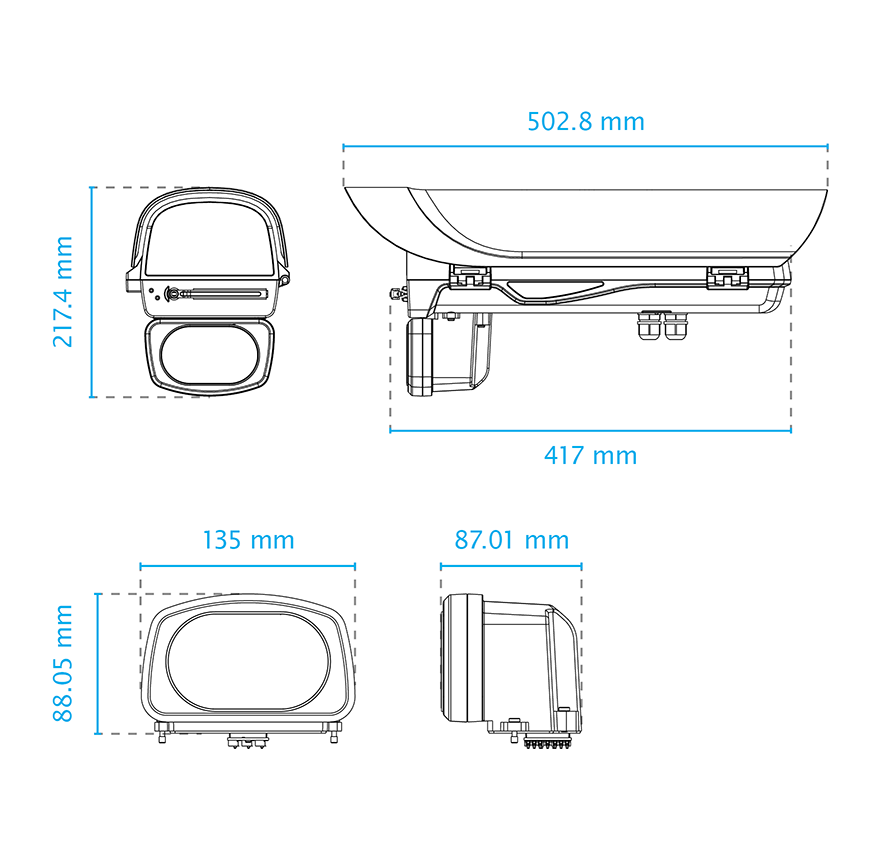 Vivotek AE-244-wBS dimensions