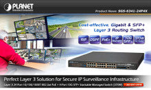 Planet SGS-6341-24P4X Layer 3 24-Port 10/100/1000T 802.3at PoE + 4-Port 10G SFP+ Stackable Managed Switch