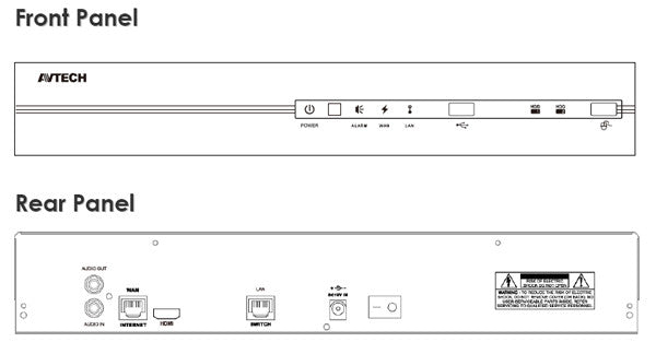 AVTECH AVH306 6CH HD Network Video Recorder