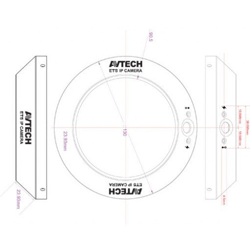 AVTECH AVM428B Fixed Indoor Network Camera