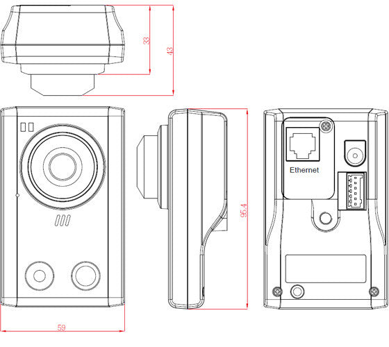 AVTECH AVN80X 1.3MP LED Cube Network Camera