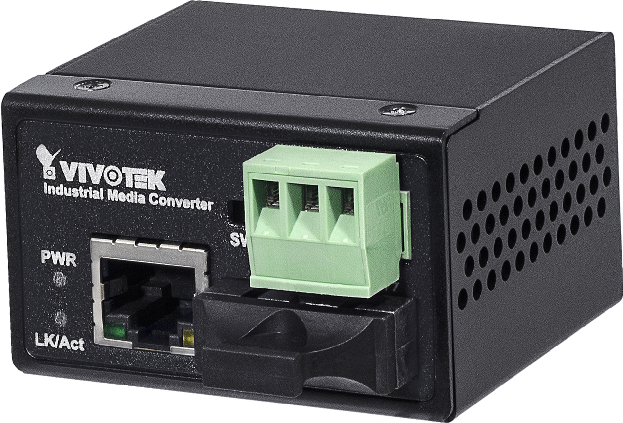 Vivotek AW-IHS-0201 Single Mode 30KM Industrial Media Converter