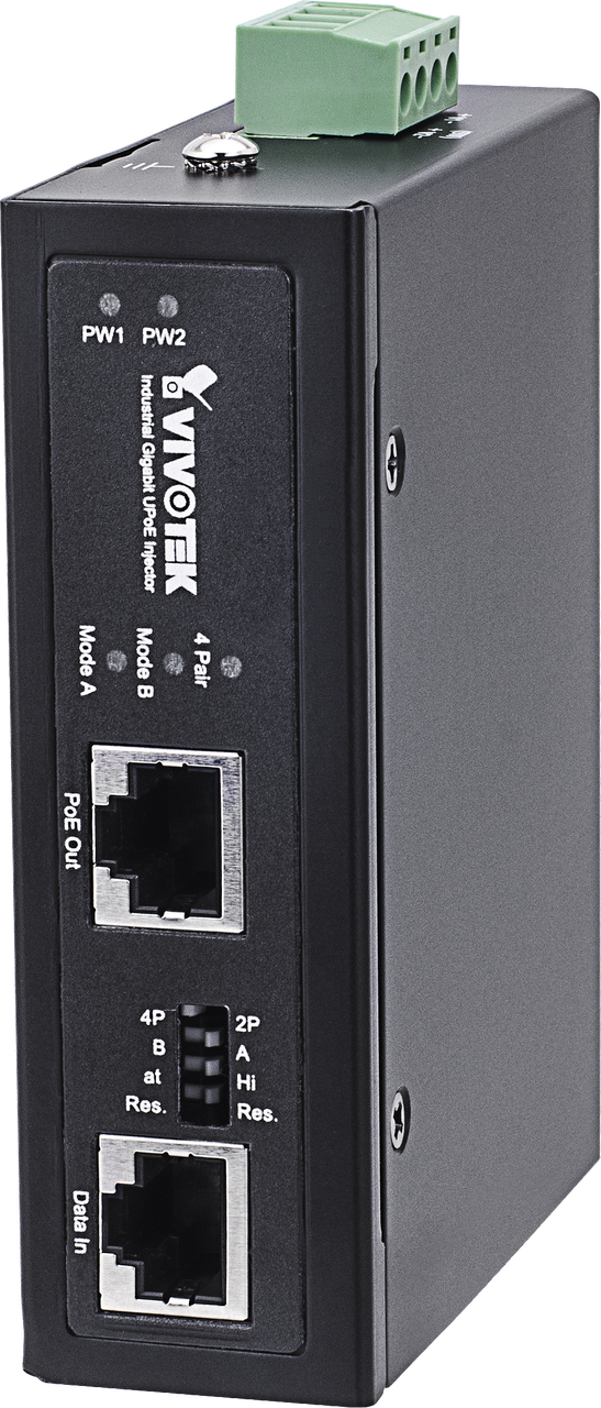 Vivotek AW-IHU-0100 60W Industrial UPoE Injector