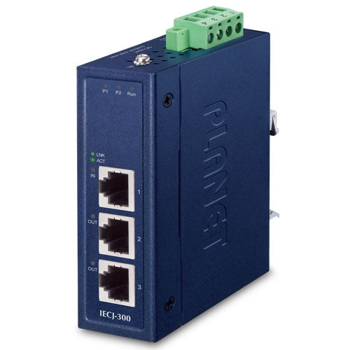 Planet IECJ-300 Industrial 3-Port EtherCAT Junction Slave (-40~75 degrees C,