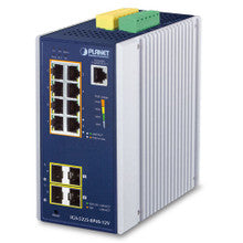 Planet IGS-5225-8P4S-12V IP30 Industrial L2+/L4 8-Port 1000T 802.3at PoE + 2-Port