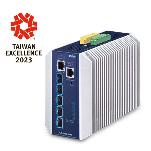 Planet IGS-6325-5X1T IP30 Industrial L3, 5-Port 10GBASE-X SFP+ + 1-Port 10GBASE-T