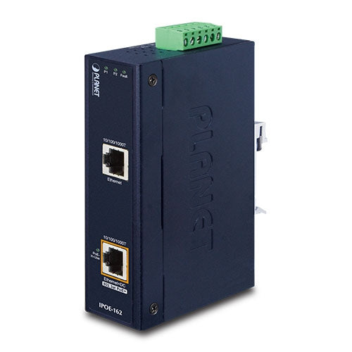 Planet IPOE-162 IP30, Industrial 802.3at (30W) High Power PoE Injector (-4