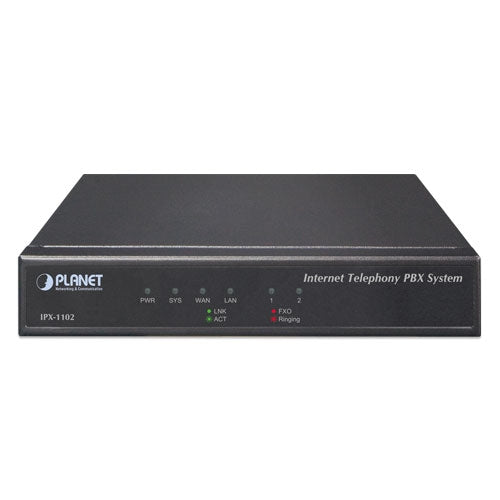 Planet IPX-1102 100 User Asterisk base Advance IP PBX with 2 FXO interface,