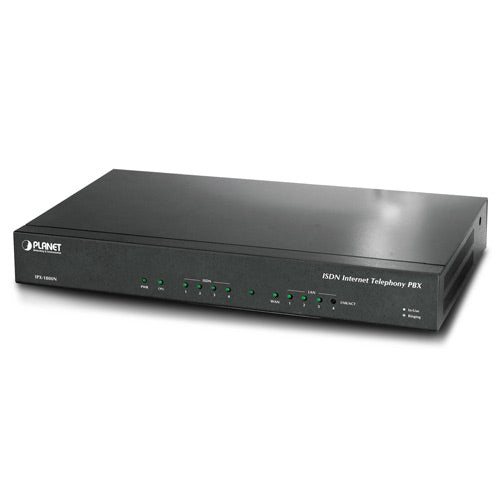 Planet IPX-1800N 30 User SIP base Advance IP PBX with 4-Port ISDN built-in, P