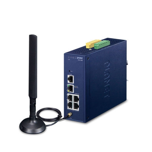Planet LCG-300-US IP30 Industrial IoT LoRaWAN Gateway with 5-Port 10/100/1000T