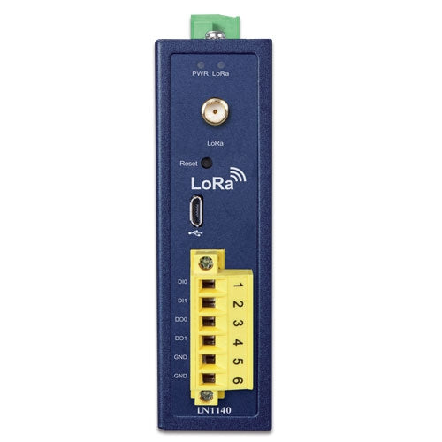 Planet LN1140 Industrial IP30 LoRa Node Controller - 2 Digital Input + 2 D